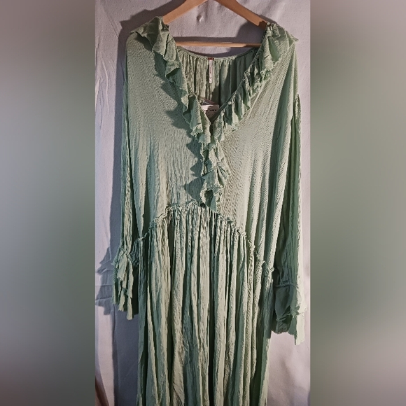 FREE PEOPLE SWEET DARLIN Maxi Dress Womens Size Small SEE MEASUREMENTS - Picture 6 of 11